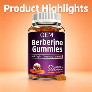 Gummies de berbérine à marque privée OEM : Soutien glycémique et métabolique avec cannelle de Ceylan et curcuma – Gummies pour la gestion du poids - Product Image 2
