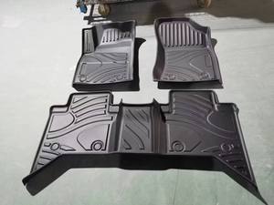 オードリーカスタムフィットTPE滑り止め防水3D 5D高級ブラック5MM厚4ピースフルセット3kg車用フロアマット（ダッジラム用） - Product Image 4