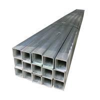 Tube carré en acier galvanisé à chaud Q235B, tube carré GI de 20x20mm à 200x200mm pour la construction