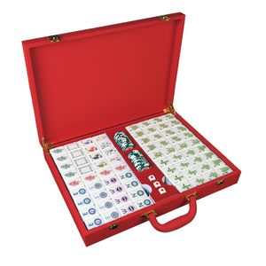 Coffret de <span class=keywords><strong>Mahjong</strong></span> Américain de Luxe Moderne en Mélamine Personnalisé en Usine, Haute Qualité, avec Règles, Indicateur de Vent et Dés - Product Image 1