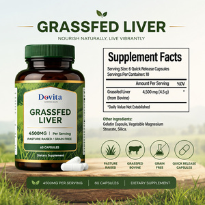Bulk Supply OEM Private Label Grass Fed Beef <b>Liver</b> Capsules Natural Biotin Rich Gluten-Free 2 Capsules Daily Energy Boost 120 - Product Image 3