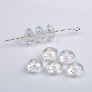 Transparent Color Plated Faceted Flat <b>Beads</b> Abacus <b>Beads</b> Bracelet DIY Jewelry Accessories <b>Acrylic</b> <b>Beads</b> Crystal <b>Beads</b> - Product Image 2