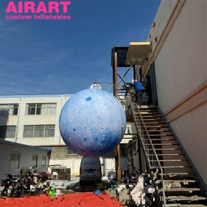 ของตกแต่งวันหยุดประกอบด้วยกระต่ายสีขาวเป่าลมและพระจันทร์เป่าลมสำหรับตกแต่งภายนอก - Product Image 3