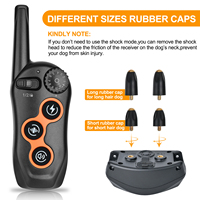 USMILE Logo Anpassung Schwarz 1300ft Control Multifunktion smodi Wasserdicht IPX7 Hunde trainings halsband mit Zubehör einstellen