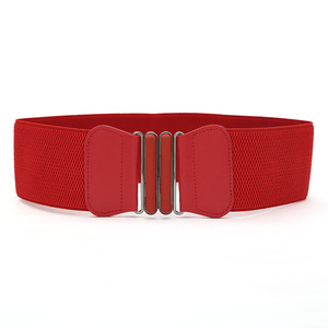 <span class=keywords><strong>Cinturón</strong></span> elástico ancho de cuero <span class=keywords><strong>rojo</strong></span> de talla grande para <span class=keywords><strong>mujer</strong></span>, faja de moda, cinturones grandes para vestido, abrigo, corsé elástico de diseñador para <span class=keywords><strong>mujer</strong></span> - Product Image 4