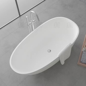 Baignoire de trempage profonde en pierre artificielle d'intérieur baignoire à surface solide en résine colorée baignoire de couleur personnalisée wasmo siil gus <span class=keywords><strong>vichy</strong></span> - Product Image 2