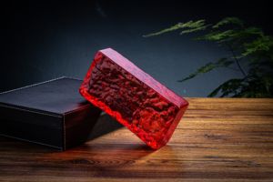 50*100*200mm クリアカラー 鋳造ソリッドガラスブリック 装飾用ホットメルト バブルクリスタルガラスブロック - Product Image 4