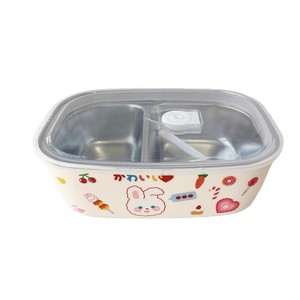 Boîte à lunch personnalisée en acier inoxydable avec compartiments isolés et mignonne boîte bento à compartiments séparés en 2026 - Product Image 4