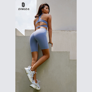 Chất Lượng Tuyệt Vời Slim Workout Yoga Shorts, Cao Đàn Hồi Cao Eo Tùy Chỉnh Thể Thao Yoga Shorts Với Pocket - Product Image 3