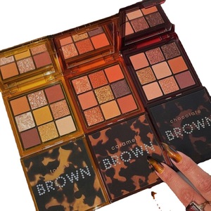 Palette de fards à paupières en gros 9 couleurs marron Maquillages-<span class=keywords><strong>original</strong></span> Kits de maquillage Palette de fards à paupières personnalisable avec logo - Product Image 2