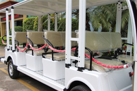 Mini-bus électrique de tourisme 72V 7,5kW avec moteur AC et batterie au lithium, navette hôtelière à vendre