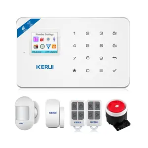 أعلى بيع متخصصة KERUI W18 اللاسلكية 1.7 بوصة شاشة لص تويا نظام إنذار واي فاي GSM