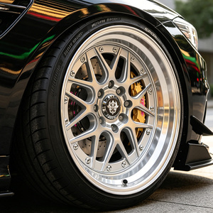 ล้อแม็ก Flowtone Wheels BB Sport ขนาด 15 นิ้ว 4X100/114.3 10 รู สีเงินขอบลึก คุณภาพสูง สำหรับรถแข่ง - Product Image 5