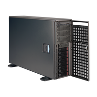 Supermicro 7049GP-TRT 静音工作站服务器，带 USB 内存端口，适用于深度学习人脸识别，4 GPU 主机