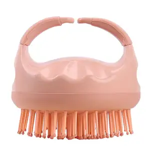 LOHAS Silicone Detangling Hair Brush Curly Head Massager Comb Multifunction Wheat Straw Material Scalp Comb Brush