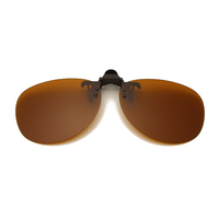 Lunettes de soleil polarisées à clipser avec verres relevables UV400 Cat.3 pour la conduite et la vision nocturne