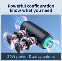 Innovador Altavoz Inalámbrico MP2 con 20W de Potencia, Sonido Envolvente HiFi, Batería de 3600mAh y Efectos de Luz Dinámicos RGB