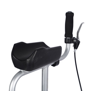 Qinda <b>Walker</b> <b>Rollator</b> Silver With Seat For Elderly Mobility Assistance - Product Image 3