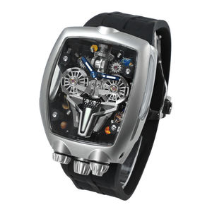 Montre automatique pour homme, quartz, 42 mm, mécanique, lumineuse, étanche 30 m, mouvement squelette automatique VVS, montre Jacbb - Product Image 1
