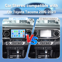 Autoradio Android 13 avec écran tactile IPS de 10 pouces, GPS Navi, CarPlay sans fil, Android Auto pour Toyota Tacoma 2016-2021