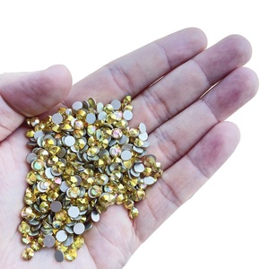 Bán Buôn SS20 Không-Hot Sửa Chữa Vòng Pha Lê Thạch Mặ<span class=keywords><strong>t</strong></span> Trời Vàng Flatback Thạch Cristal Đá, Cho Móng Tay Nghệ Thuậ<span class=keywords><strong>t</strong></span> - Product Image 3