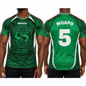 Jersey Sepak Bola Kustom |   Kaos Sepak Bola Lengan Pendek Bahan Polyester 100% Cetak Digital Bernapas |   Produsen Seragam Tim OEM - Product Image 2