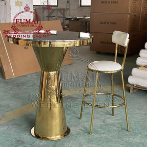 Comptoir de bar en acier inoxydable de style moderne pour bar à domicile et usage hôtelier, table à cocktails commerciale - Product Image 3