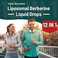 Offre Spéciale de marque privée extrait de plantes végétaliennes berbérine gouttes liquides soutiennent le système immunitaire digestion bien-être supplément de berbérine