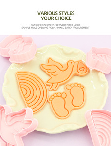 <span class=keywords><strong>Cigogne</strong></span> bébé série 3D amour dessin animé Biscuit moule en plastique bricolage argile Animation imprimé <span class=keywords><strong>emporte</strong></span>-pièces pour la fête - Product Image 2