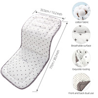 Coussin de poussette pour bébé, tapis de poussette universel respirant et doux pour nouveau-né, doublure de siège confortable pour nouveau-né, bébé ou enfant en bas âge
