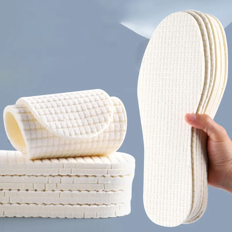 Factory direct sales hot selling foam latex custom white insole sweat absorbent toweling terry cloth shoe insoles