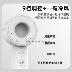 Binwang Hair Dryer 1800W DC Motor Ionic Fast Drying Home Travel Use - Product Image 2