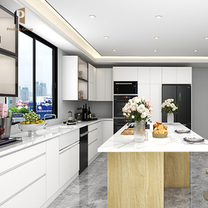 Mobilia di personalizzazione di Prodeco <span class=keywords><strong>3</strong></span> pezzi pensati armadi da <span class=keywords><strong>cucina</strong></span> in pvc lavello da appoggio per appartamento - Product Image 1