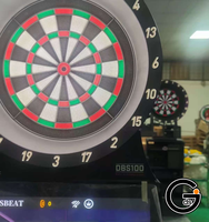 Mesin Dart Elektronik Dartsbeat DBS-100 Profesional 43" Layar Sentuh dengan Tip Lunak dan Berbagai Mode Permainan untuk Bar/KTV/Klub