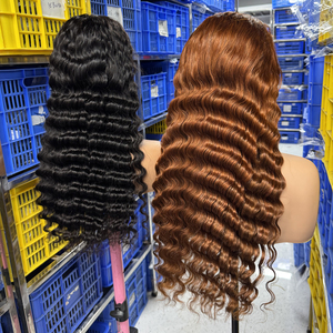 סיטונאי venders 5 x5 תחרה הסגר פאה איכות גבוהה שיער ויאטנמית דבק פחות פאות גל אננס שיער אדם פאות - Product Image 6