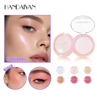Palette de fards à joues scintillants professionnels, imperméables, longue tenue, haute pigmentation, marque privée, maquillage, grossiste en gros