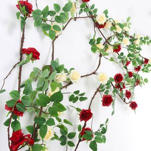 Fleurs artificielles de haute qualité pour la décoration, plantes et fleurs artificielles, guirlande de fleurs artificielles - Product Image 3