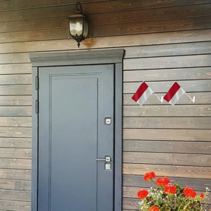 Banderas de Indonesia, ID de Indonesia, países nacionales, Mini bandera pequeña para decoración de pared de puerta exterior al aire libre con Base autoadhesiva - Product Image 6