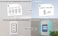 Interruptor de Pared Inteligente, Productos de Automatización del Hogar Inteligente, Interruptor de Luz de 1/2/3/4 Vías, Tuya Smart Life, Home Assistant, Alexa/Google Home