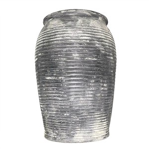 Vaso di anfora per fiori, antico Deco in fibra di vetro grande vaso di terracotta, Design retrò urne per Hotel/decorazioni per la casa, pavimento vaso - Product Image 3