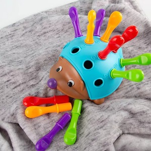 Puzzle éducatif hérisson jouet vieux bébé moteur fin cognitif couleur focalisée en plastique Durable - Product Image 5