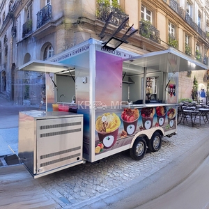 2025 nuevo remolque carrito de cocina móvil camión de comida rápida para Catering Croissant Snack Van Equipment - Product Image 6