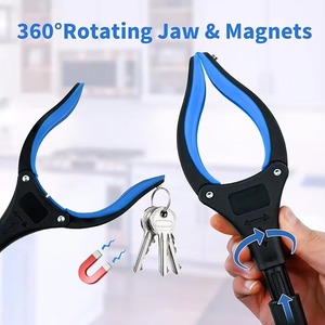 Складной инструмент для захвата и захвата с вращающейся челюстью на 360 ° и двумя магнитами, сверхдлинный захват для мусора - Product Image 6