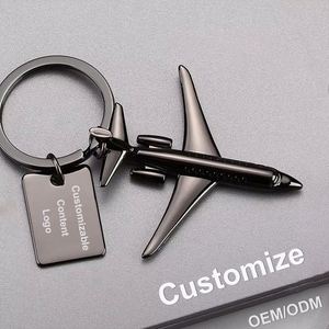 Llavero de Metal con Diseño de Avión de Combate 3D Personalizable de Fábrica, Regalo de Aviación, Grabado Láser, Impresión, Colgante en Blanco - Product Image 2