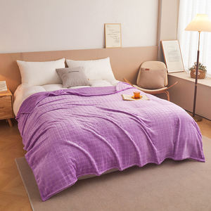 Good Quality Cozy Muslin Blanket Soft Lavender <strong>Quilted</strong> <strong>Throw</strong> for <strong>Bed</strong> - Product Image 5