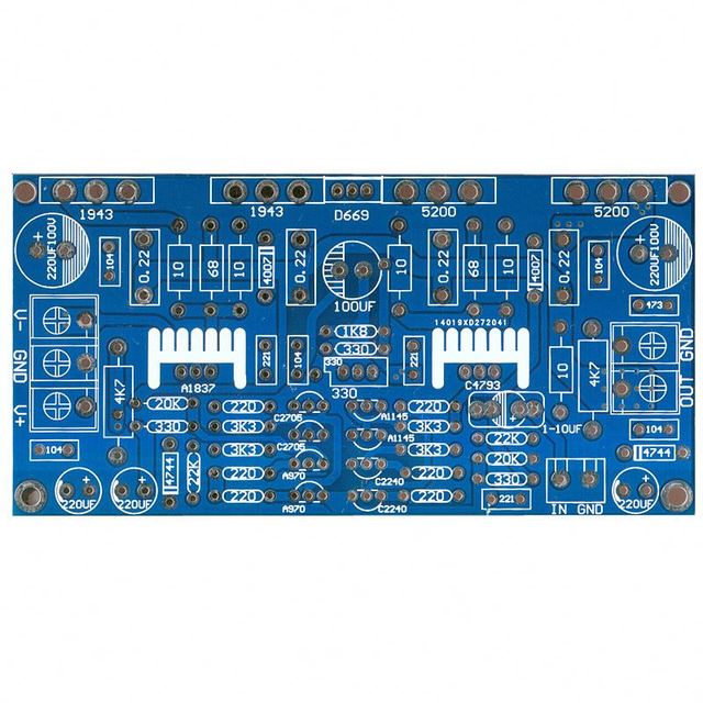 New 200W Mono Power Amplifier Board PCB 1943+5200 for Audiophile DIY