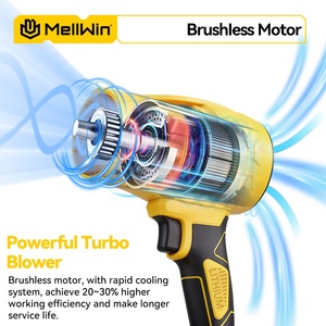 Souffleur électrique sans fil industriel MELLWIN 350 m/s avec 160 mph 500 CFM pour applications de séchage de neige automobile, batterie 18 V - Product Image 3