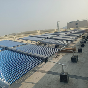 Chauffe-eau solaire à tubes évacués en acier inoxydable, thermosiphon commercial, non pressurisé, installation divisée, sol plat, énergie - Product Image 1