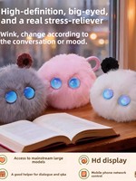 Mainan Robot Pintar AI Fu, Teman Belajar Anak, Mainan Boneka Beraktivasi Suara, Hewan Peliharaan Elektronik, Hadiah untuk Anak Usia 3+ Tahun