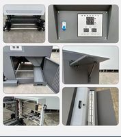 Machine à secouer la poudre DTF verticale robuste de 60 cm à commande mécanique, faible entretien, 110 V, sécheuse à poudre DTF pour imprimante à film